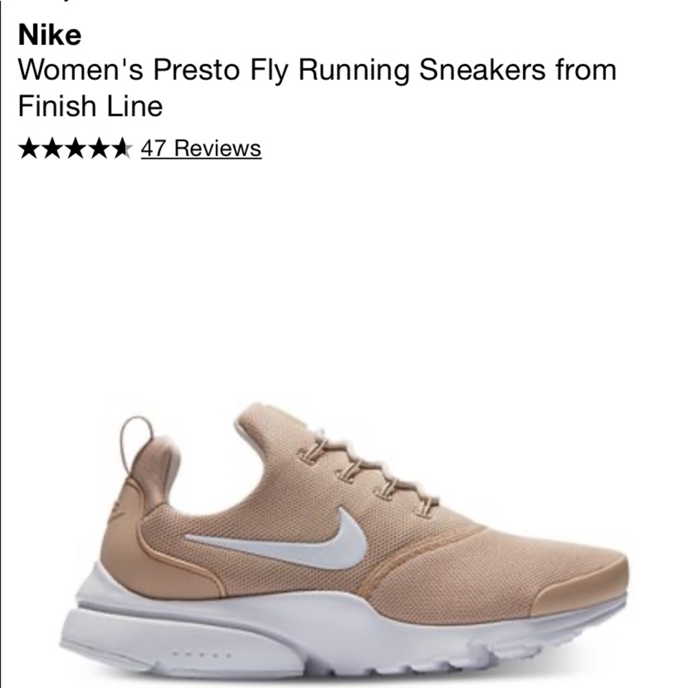 Tan Nike sneakers